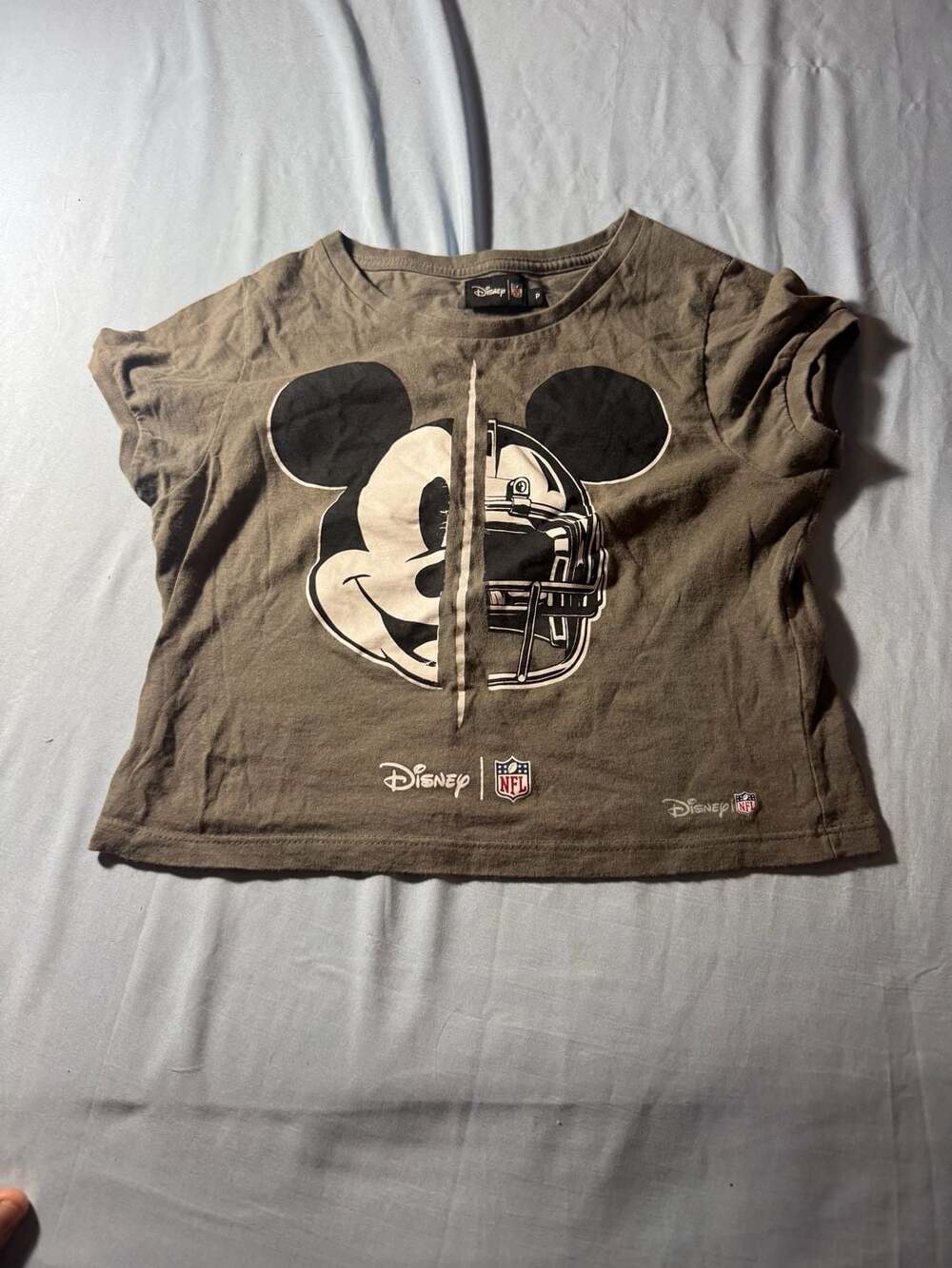 Youth Disney NFL Mickey Mouse Football Helmet Graphic T-Shirt